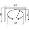 Комплект инсталляции ALCAPLAST SET 3v1 AM101/1120-31RS M71-001 для установки унитаза