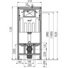Набор инсталляции для унитаза ALCAPLAST WC ALCA_AM101/1120-3:1 RU M70-0 с кнопкой белой, с сиденьем CET WC ALCA_AM101_1120_3_1_RU_M70_0001_A60