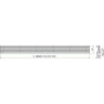 Решетка ALCAPLAST STREAM-850M для модулярного водоотводящего желоба APZ13, нержавеющая сталь
