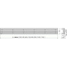 Решетка ALCAPLAST GAP-1050M для водоотводящего желобов (APZ6, APZ16)